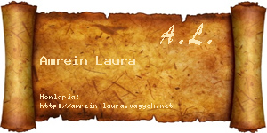 Amrein Laura névjegykártya